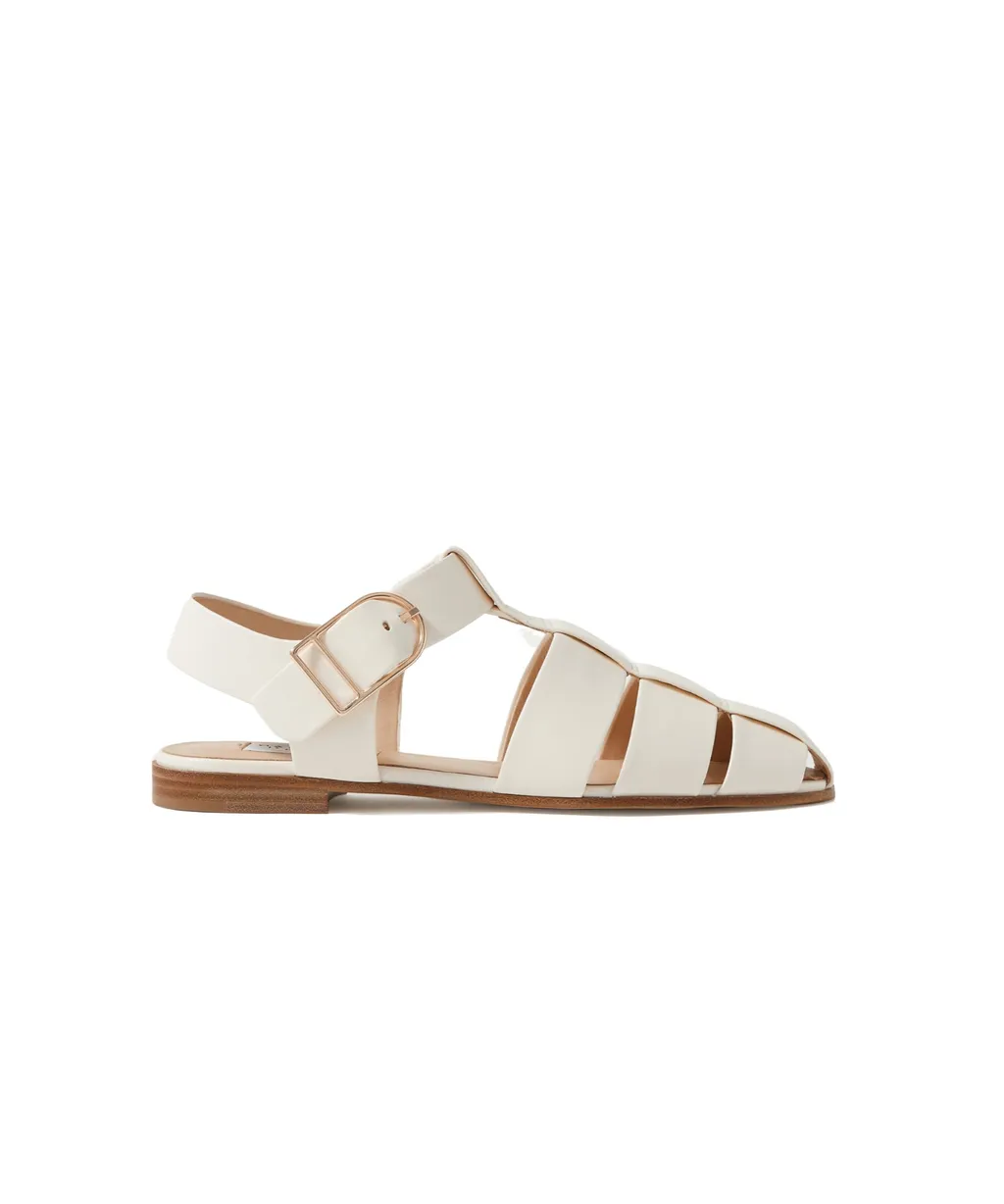 Open-Toe Flat Sandals