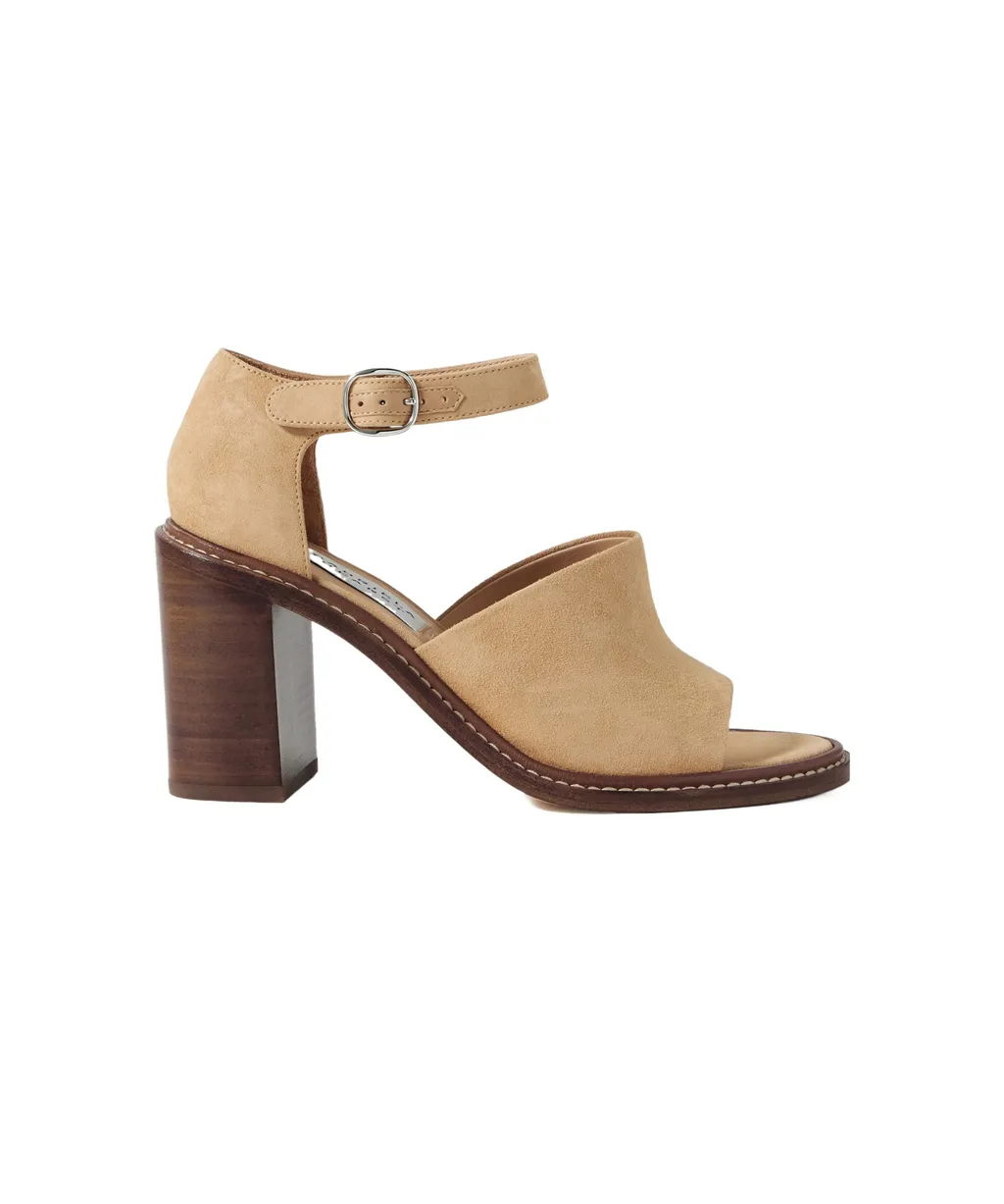 Round-Toe High-Heeled Sandals