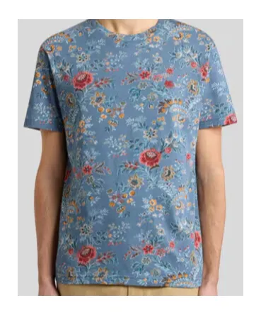 Cotton T-Shirt With Floral Print