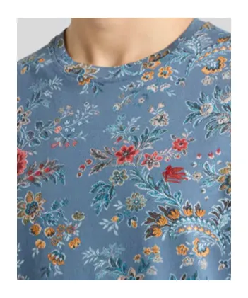 Cotton T-Shirt With Floral Print