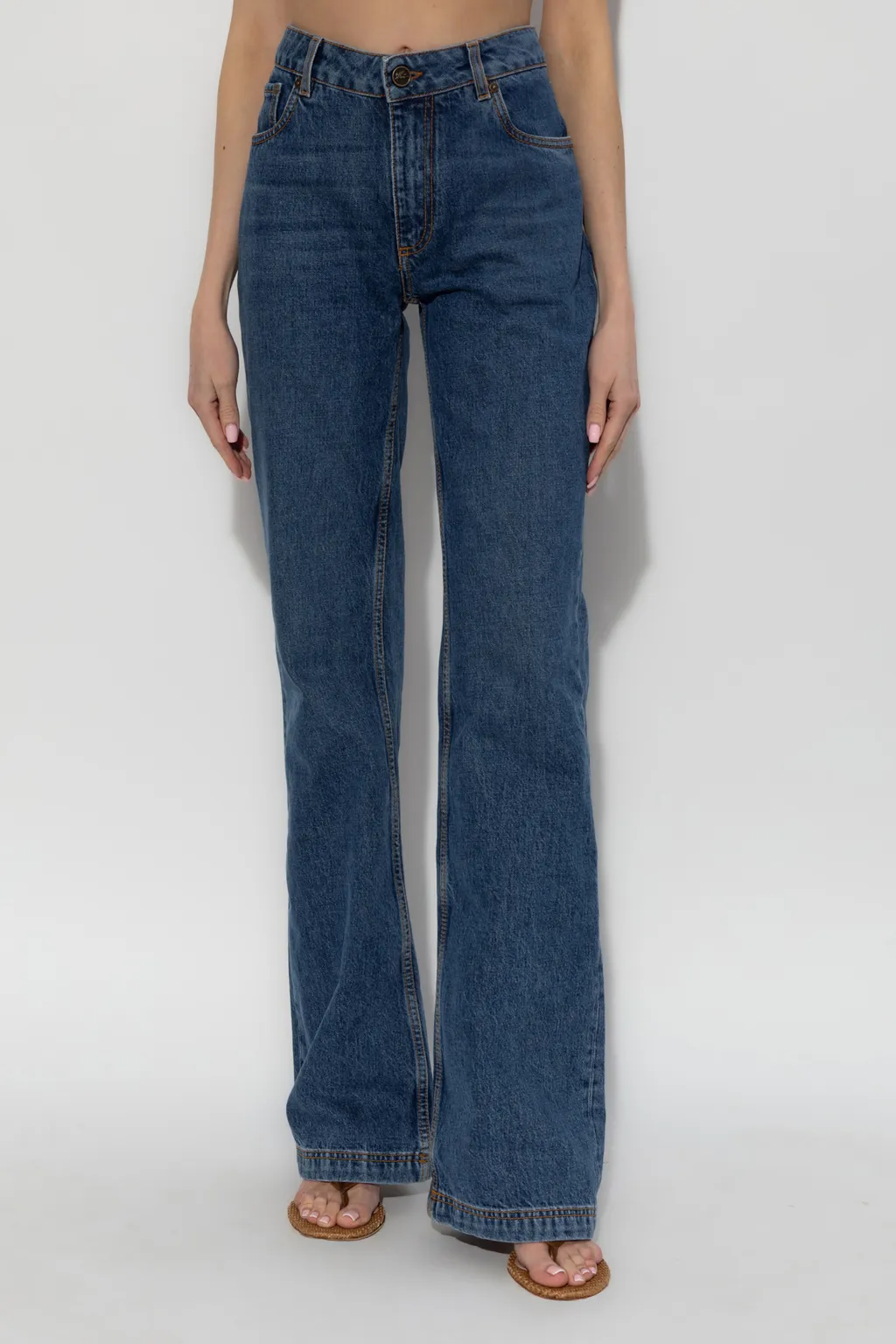 Pegaso Embroidered Flared Jeans