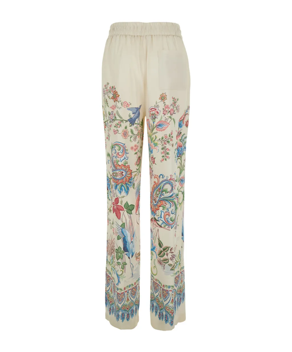 Floral Printed Drawstring Pants