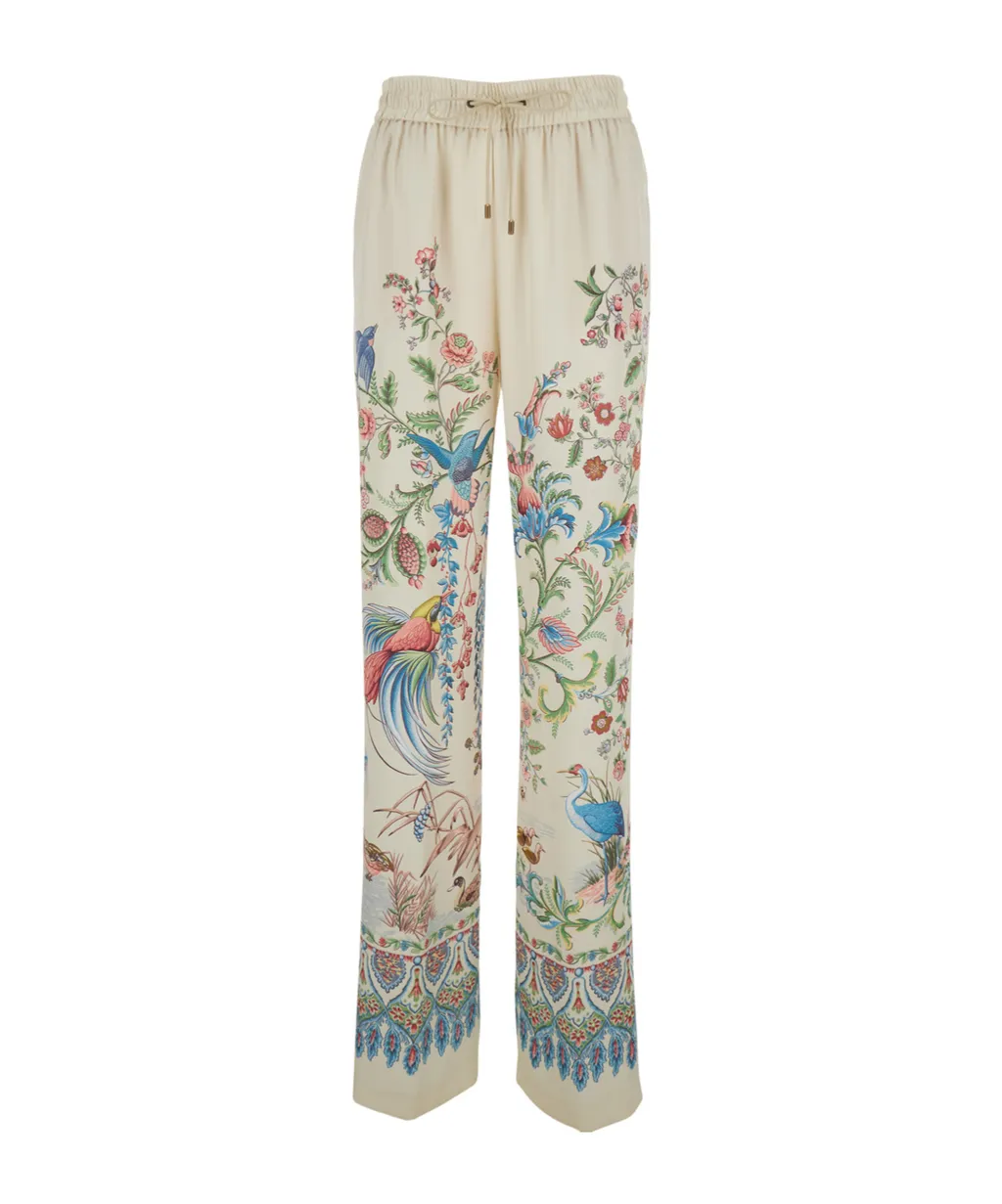 Floral Printed Drawstring Pants