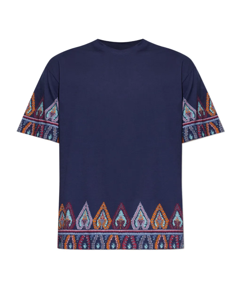 Patterned Crewneck T-Shirt
