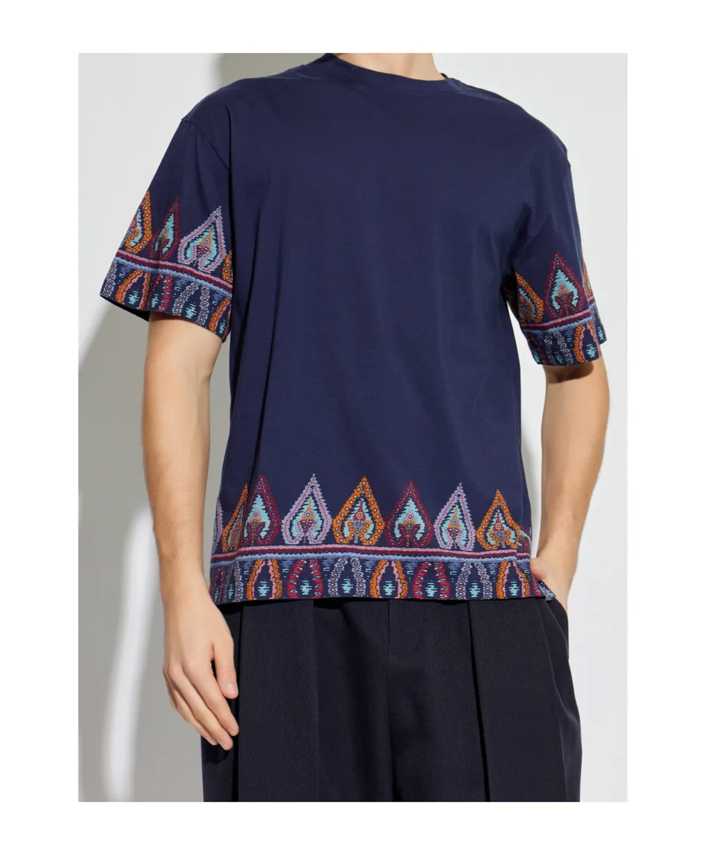 Patterned Crewneck T-Shirt