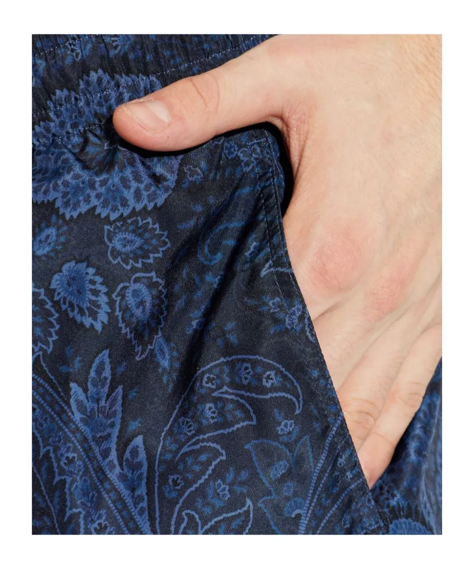 Paisley-Print Swim Shorts