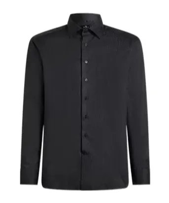 Jacquard Button-Up Shirt