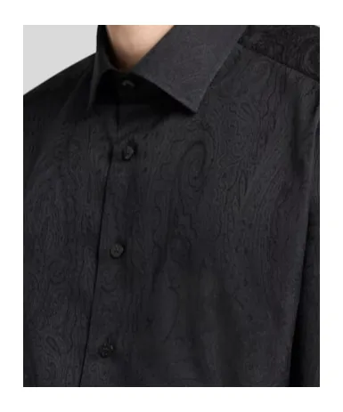 Jacquard Button-Up Shirt