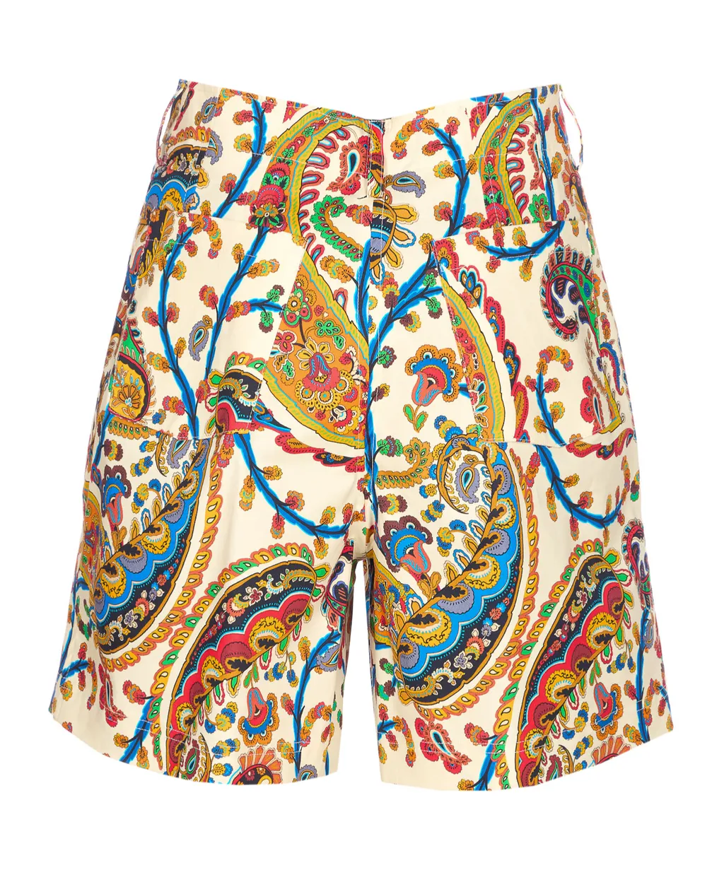 Paisley Printed Shorts