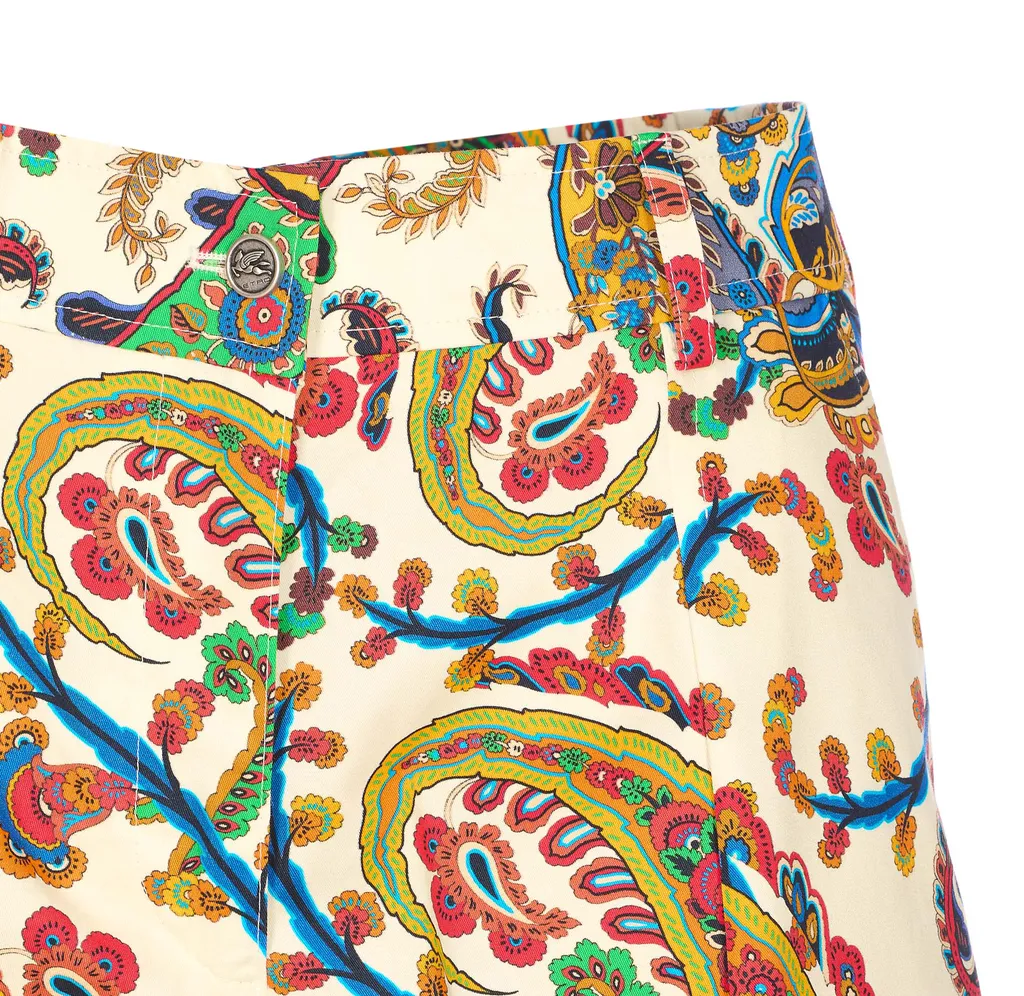 Paisley Printed Shorts