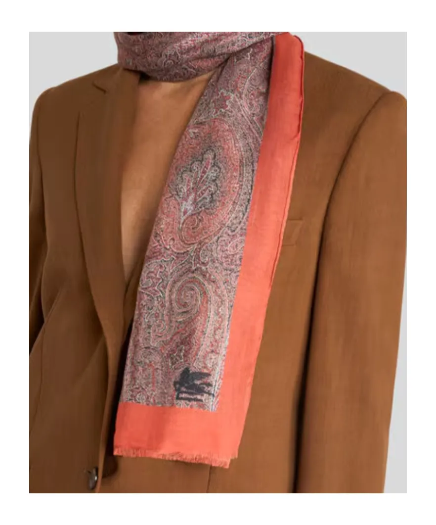 Floral Paisley Motif Scarf