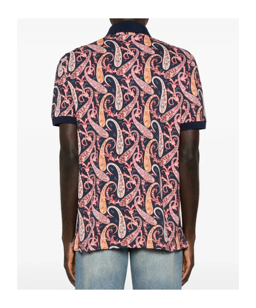 Paisley-Print Polo Shirt
