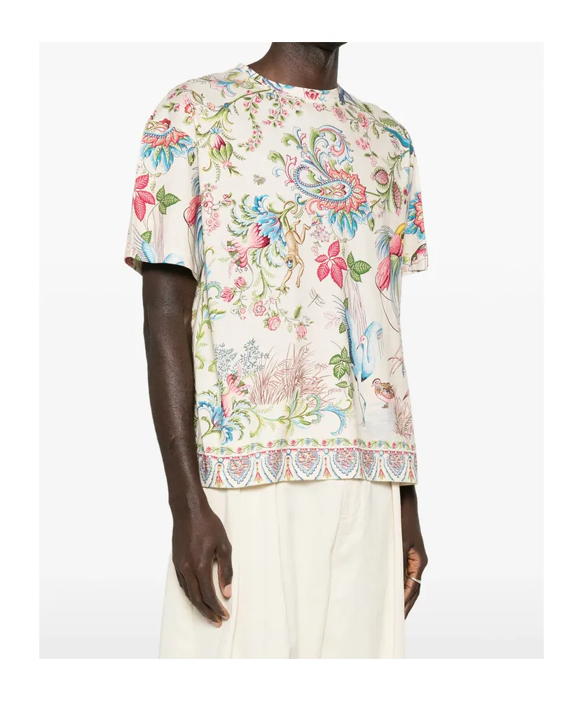 Patterned Crewneck T-Shirt
