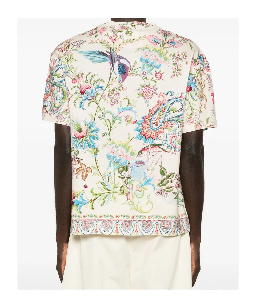 Patterned Crewneck T-Shirt
