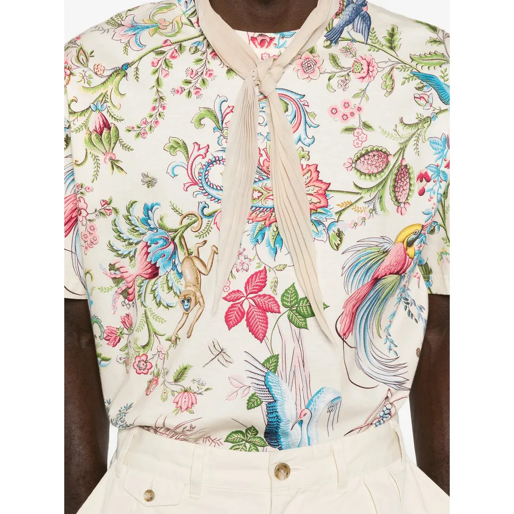 Patterned Crewneck T-Shirt