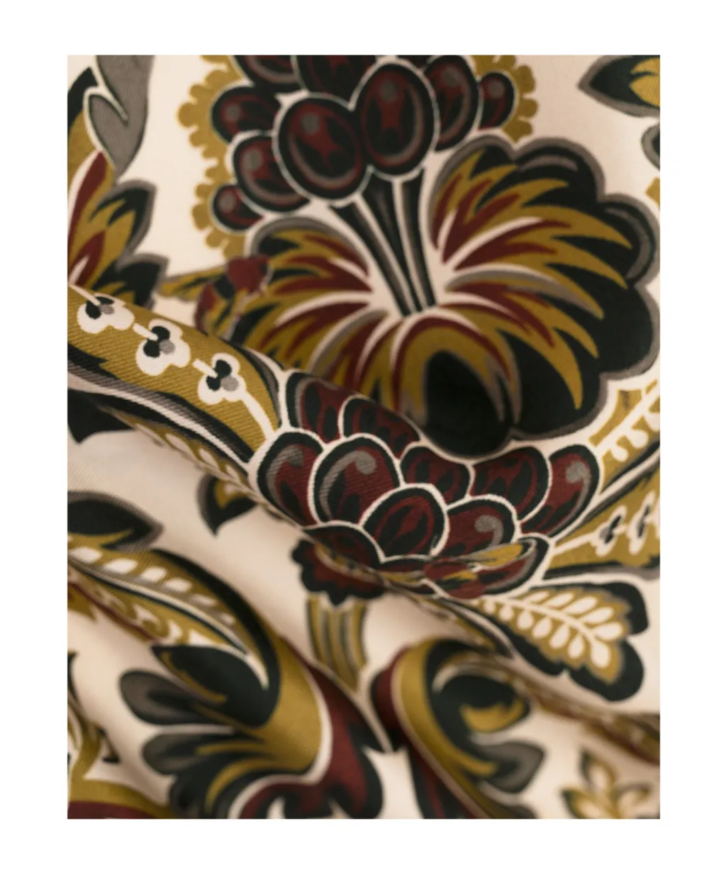 Paisley Print Satin Shirt