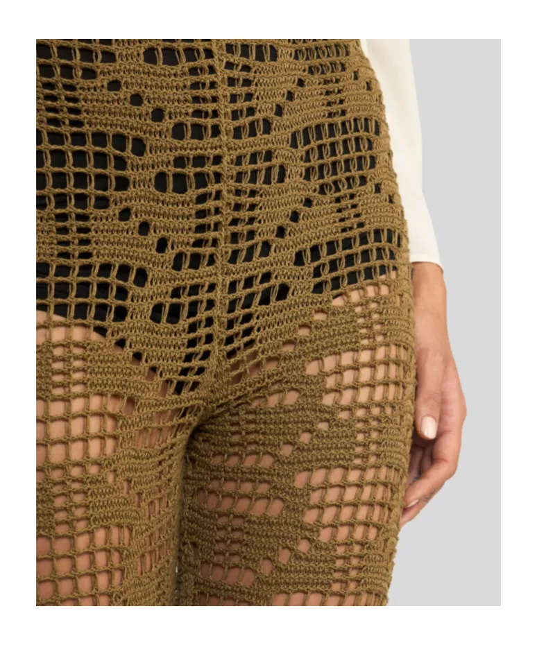 Knitted Fringed Trousers