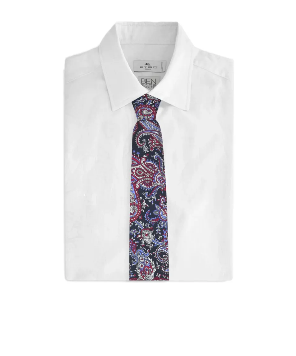 Floral Paisley Motif Tie