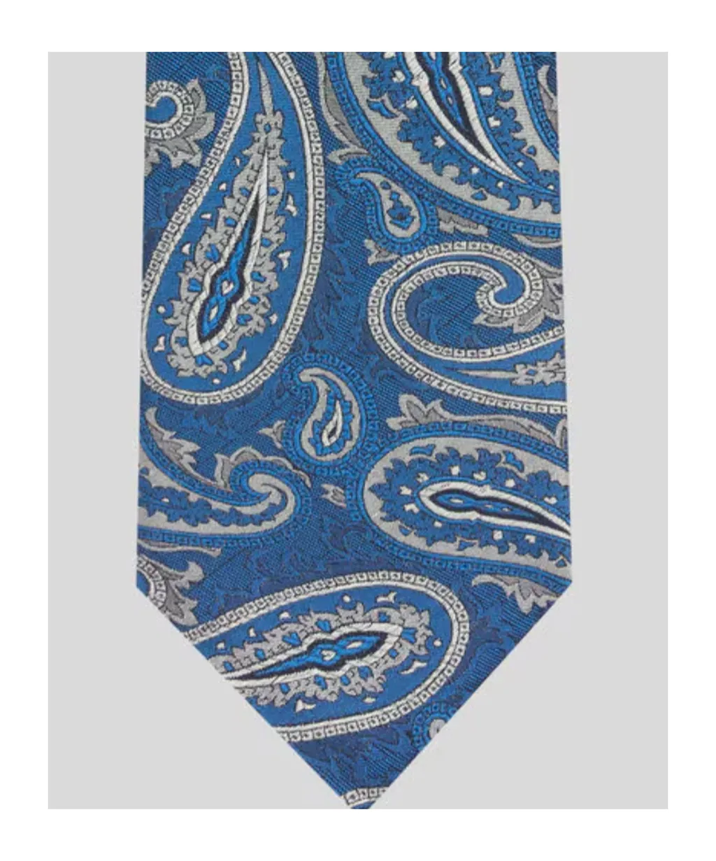 Silk Jacquard Tie With Paisley Motif