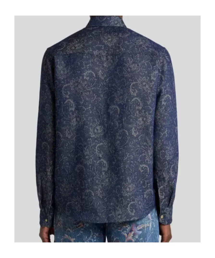Button-Up Denim Shirt