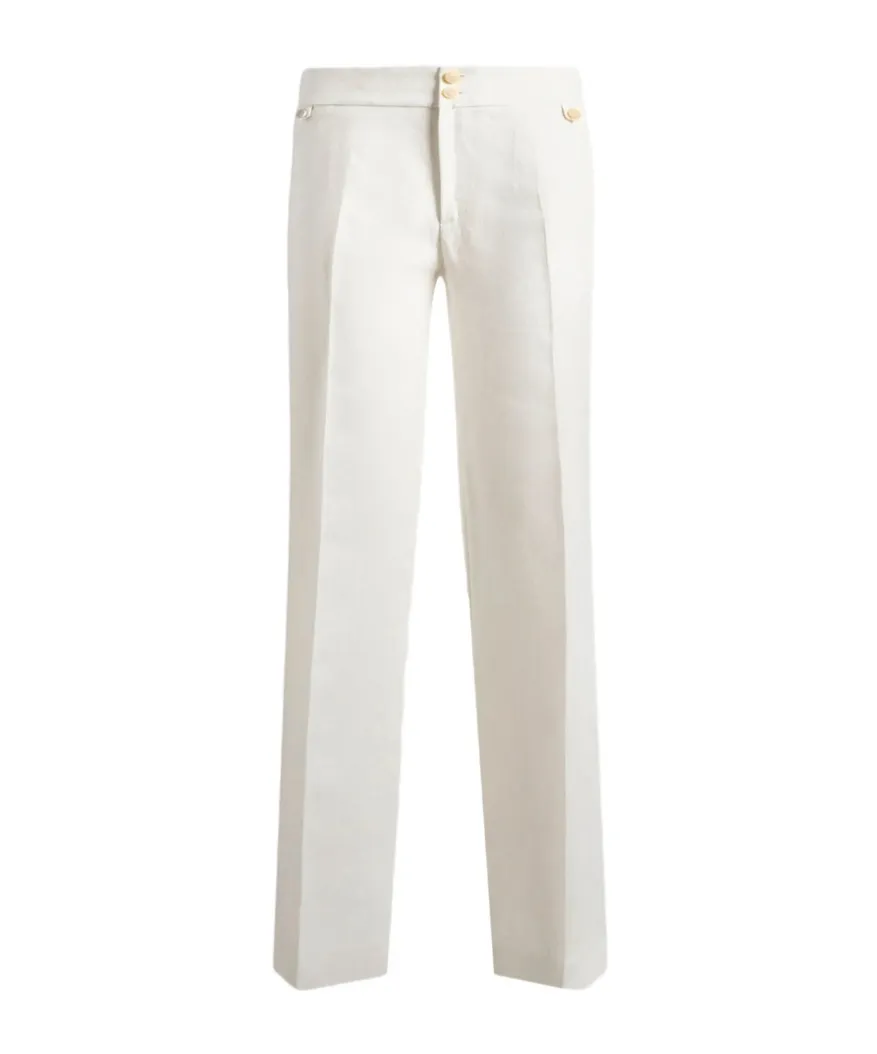 Straight-Leg Casual Pants