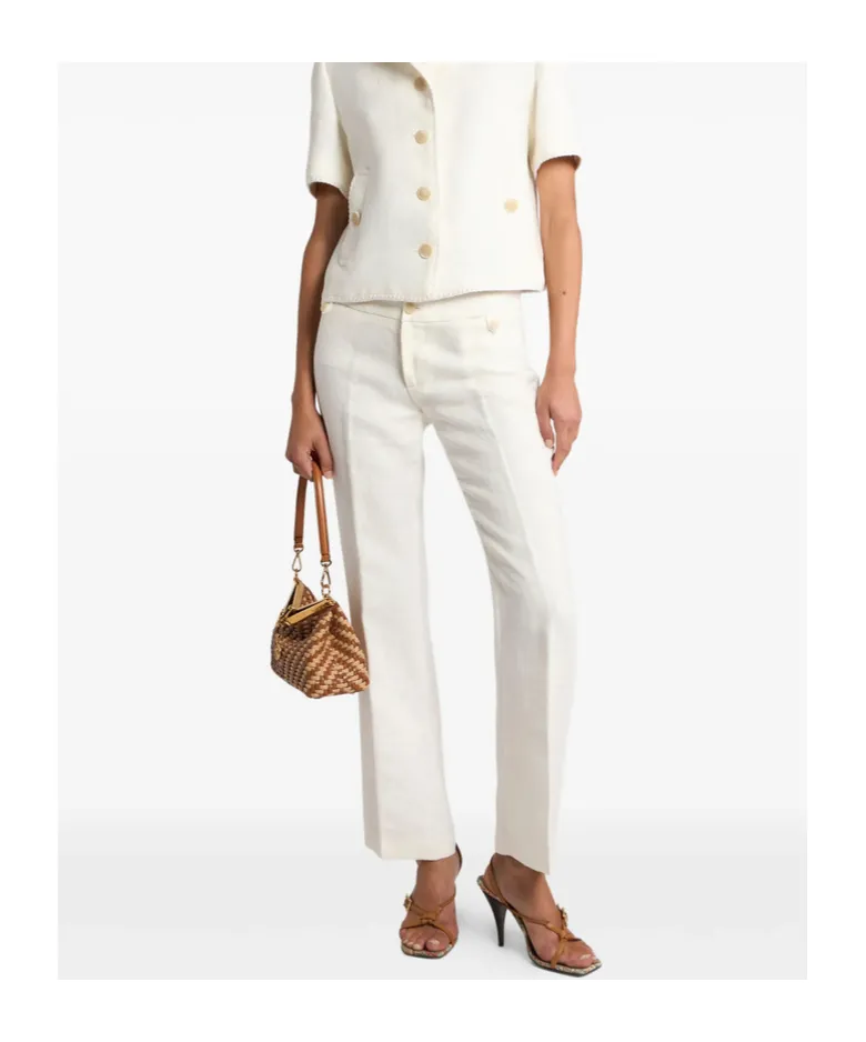 Straight-Leg Casual Pants