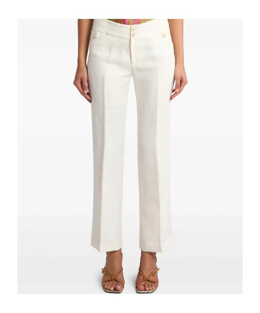 Straight-Leg Casual Pants