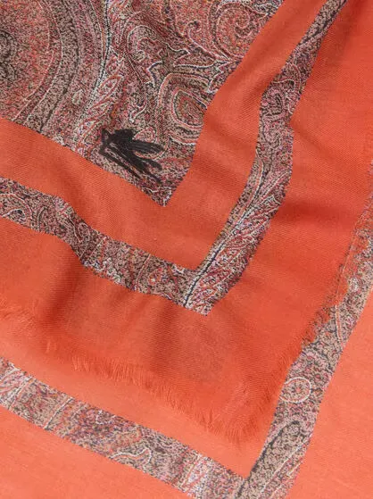 Floral Paisley Motif Shawl