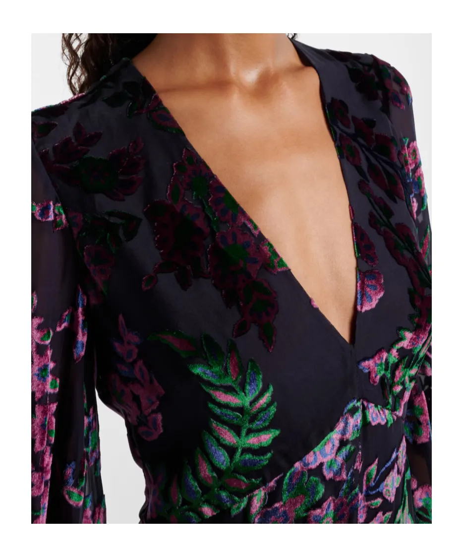 Embroidered Tulle Dress
