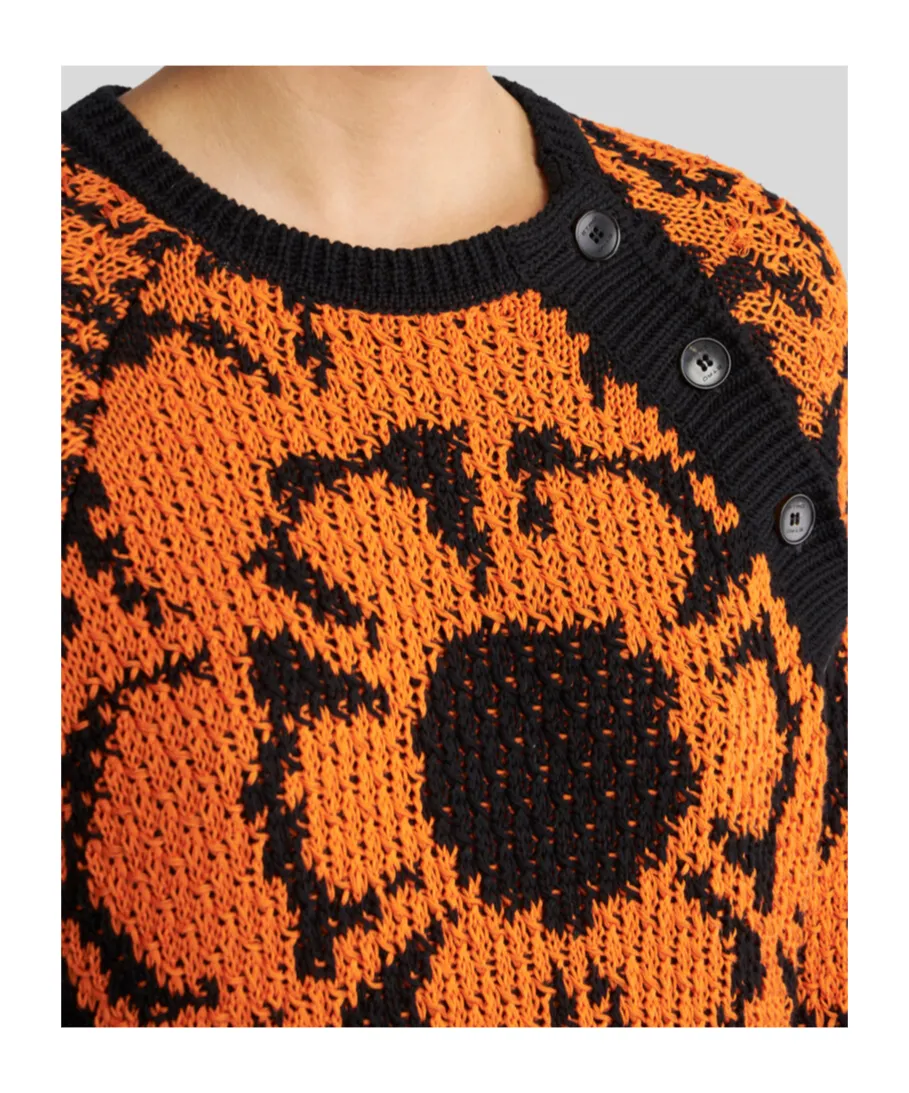 Floral Jacquard Sweater