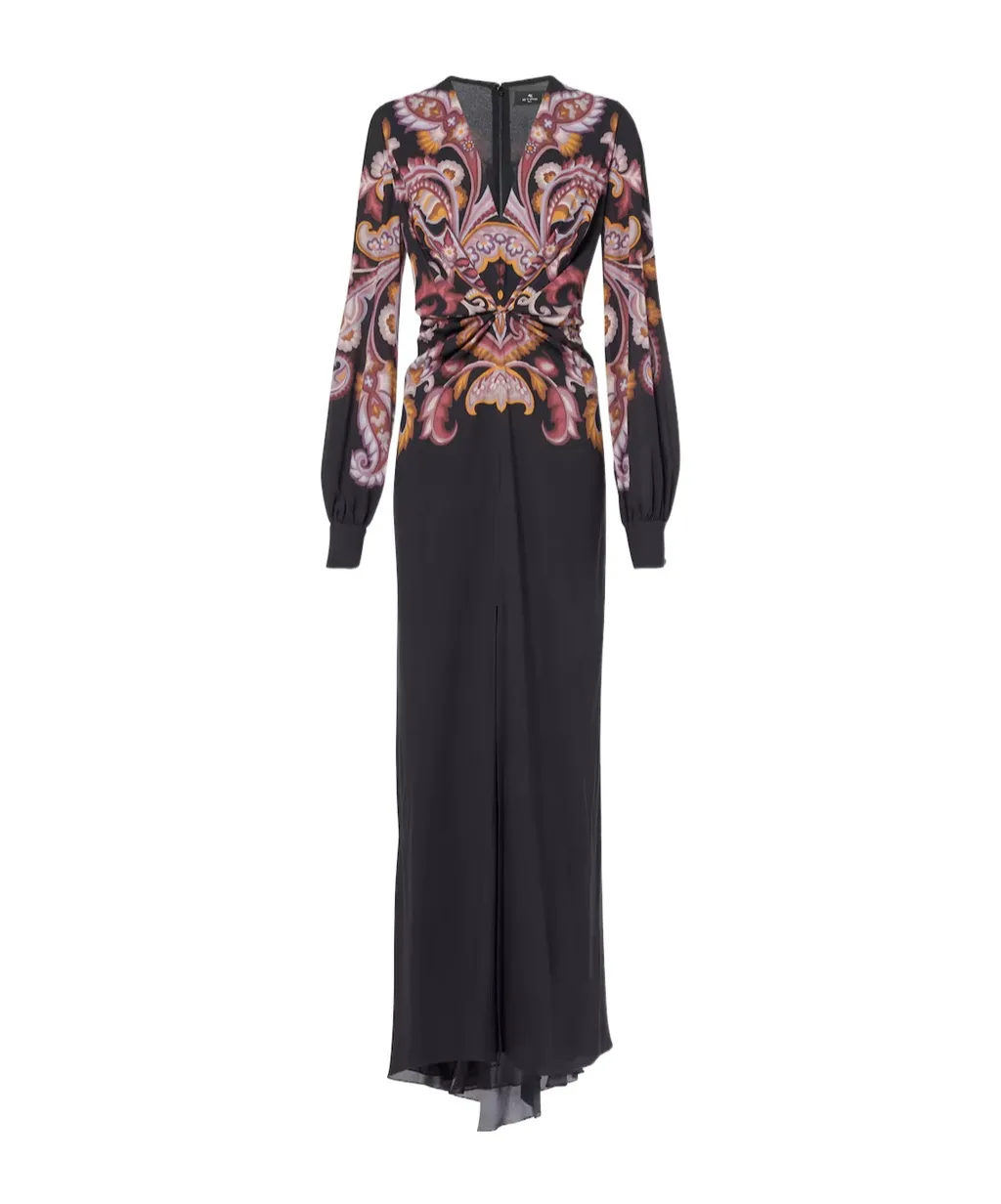 Printed Pattern Maxi Dress