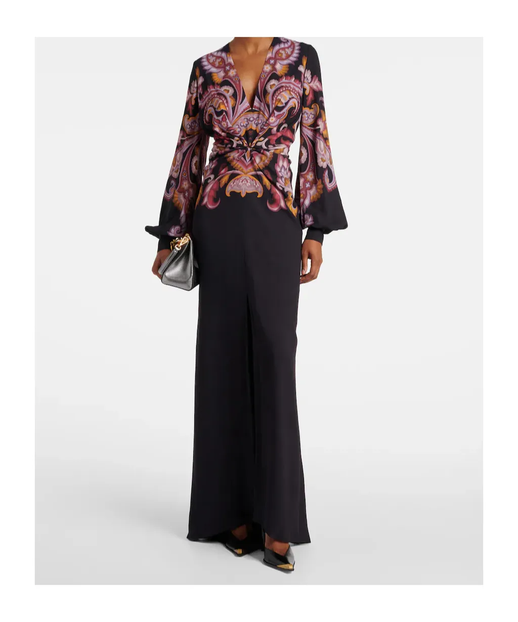 Printed Pattern Maxi Dress