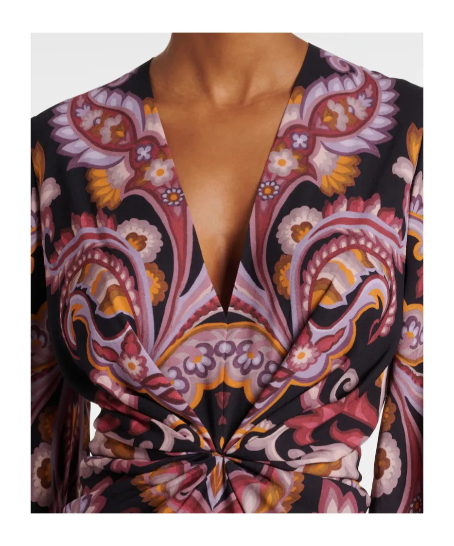 Printed Pattern Maxi Dress