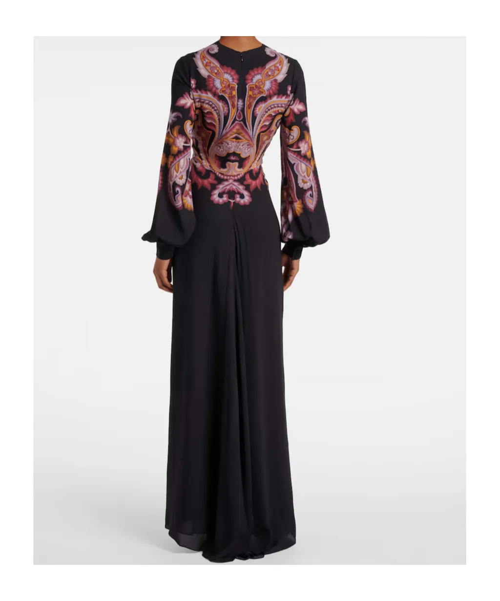 Printed Pattern Maxi Dress