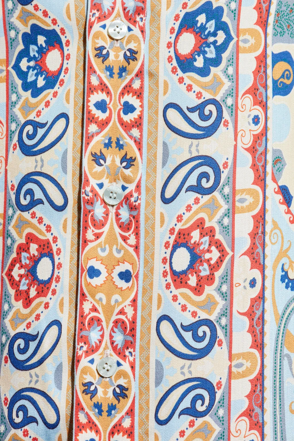 Pattern-Printed Long-Sleeved Shirt