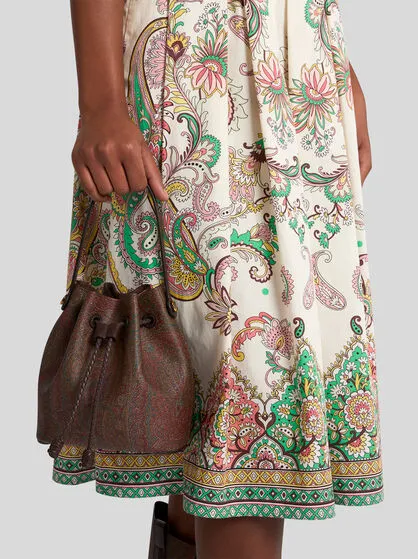 Mini Paisley Bucket Bag