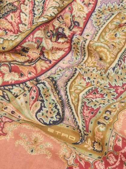 Paisley-Print Square Scarf