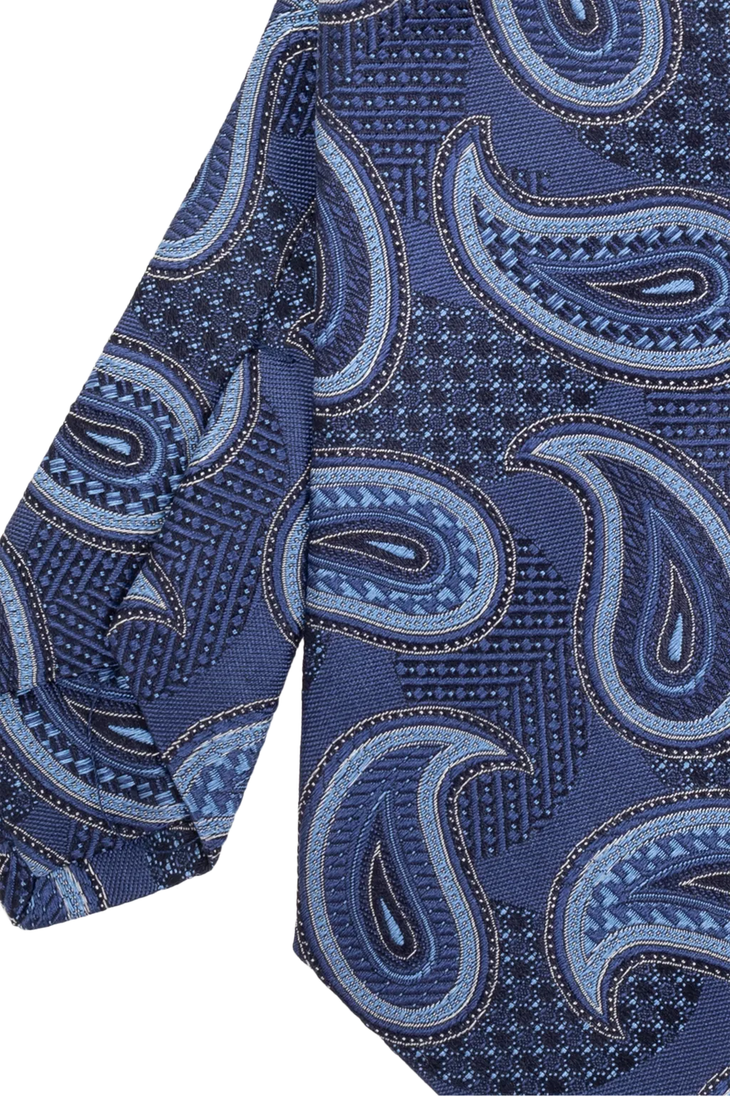 Paisley Printed Pointed-Tip Tie