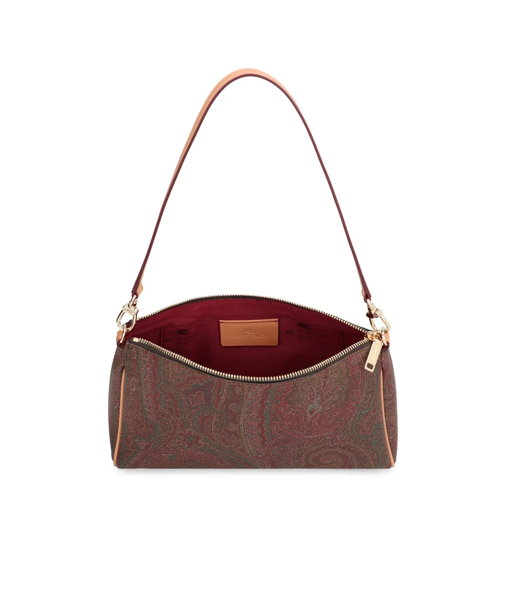 Paisley-Printed Zipped Mini Clutch Bag