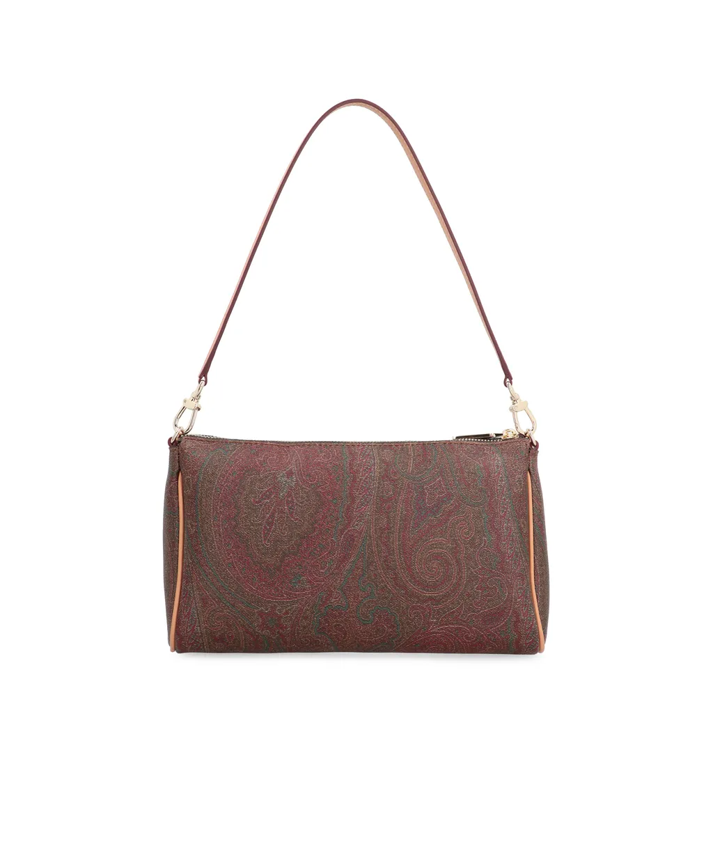 Paisley-Printed Zipped Mini Clutch Bag
