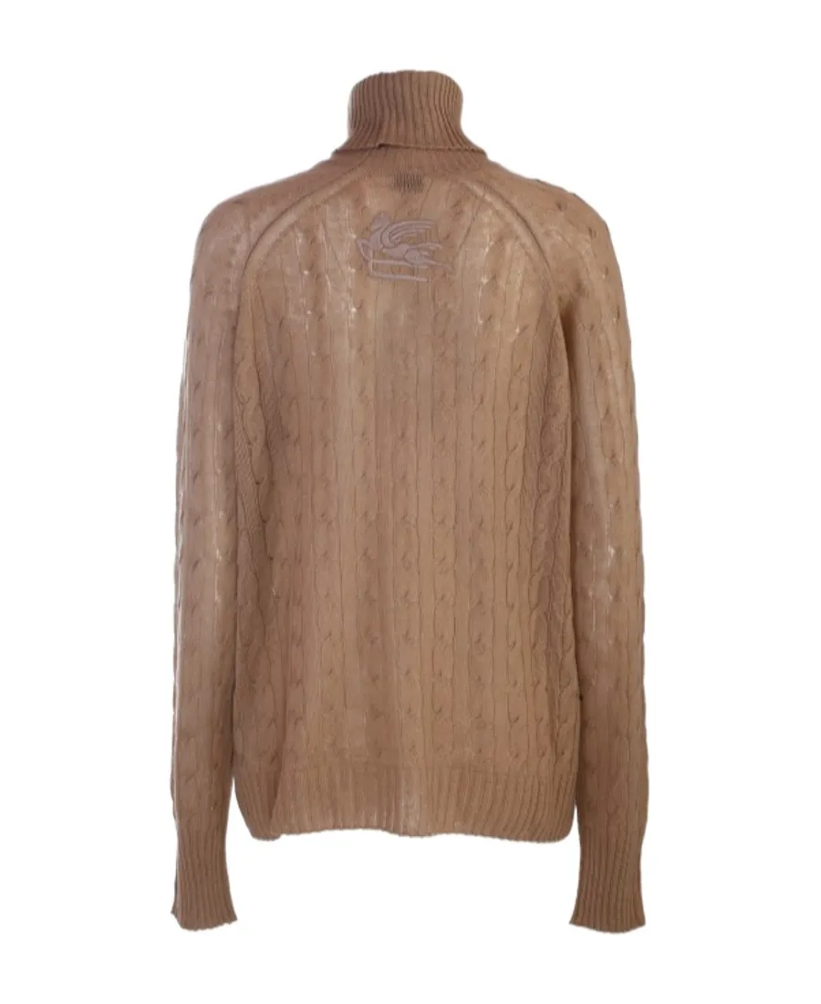 Long-Sleeved Roll-Neck Knitted Jumper