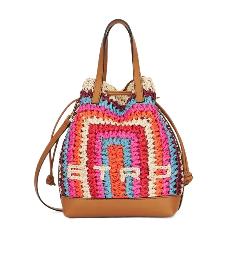 Crochet Logo Detailed Small Tote Bag