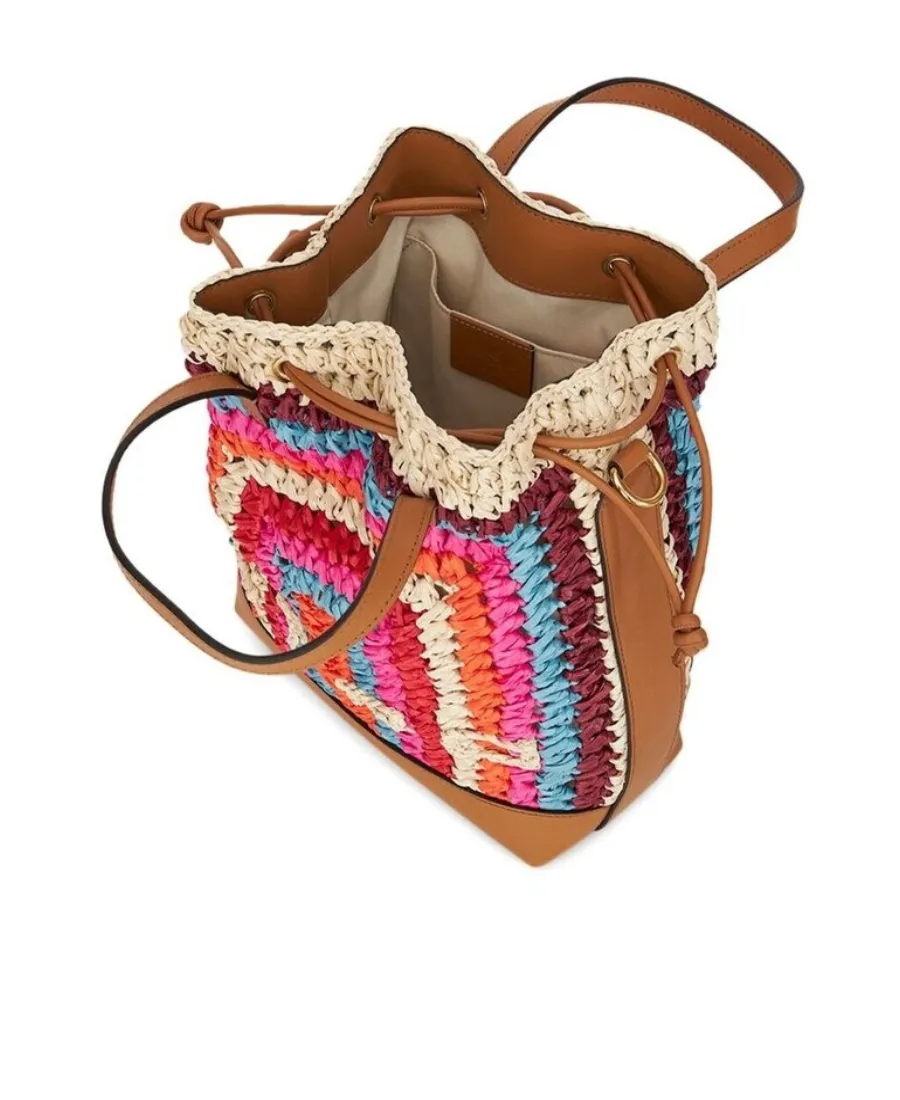 Crochet Logo Detailed Small Tote Bag