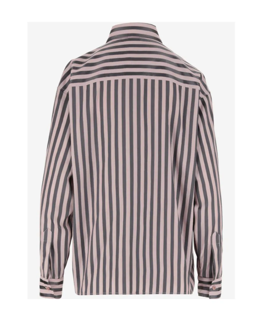 Striped Button-Up Shirt