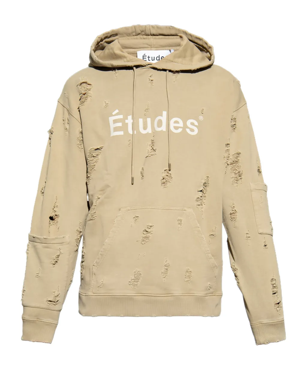 Ensemble Distressed-Effect Hoodie