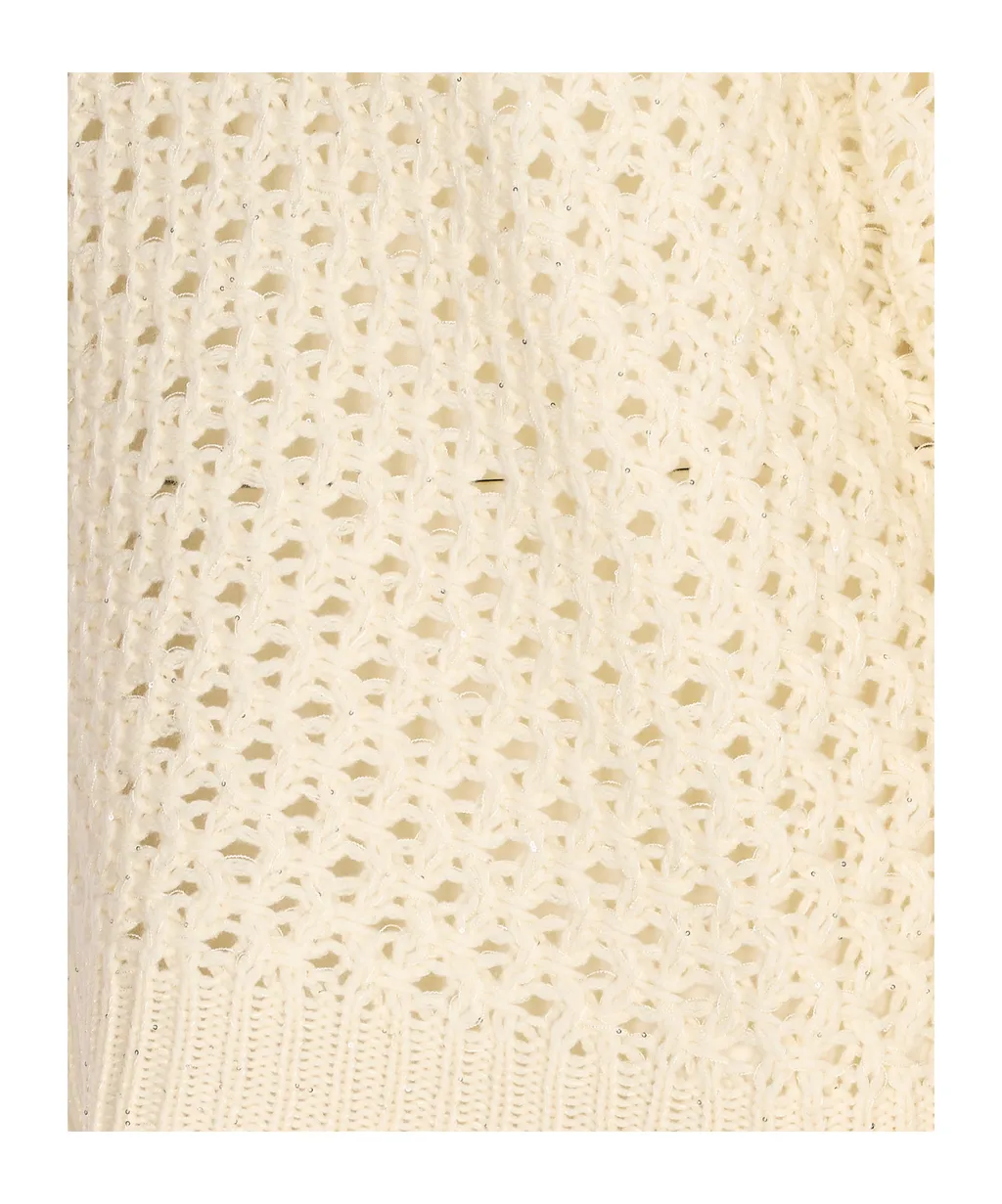 Open Knit Crewneck Jumper