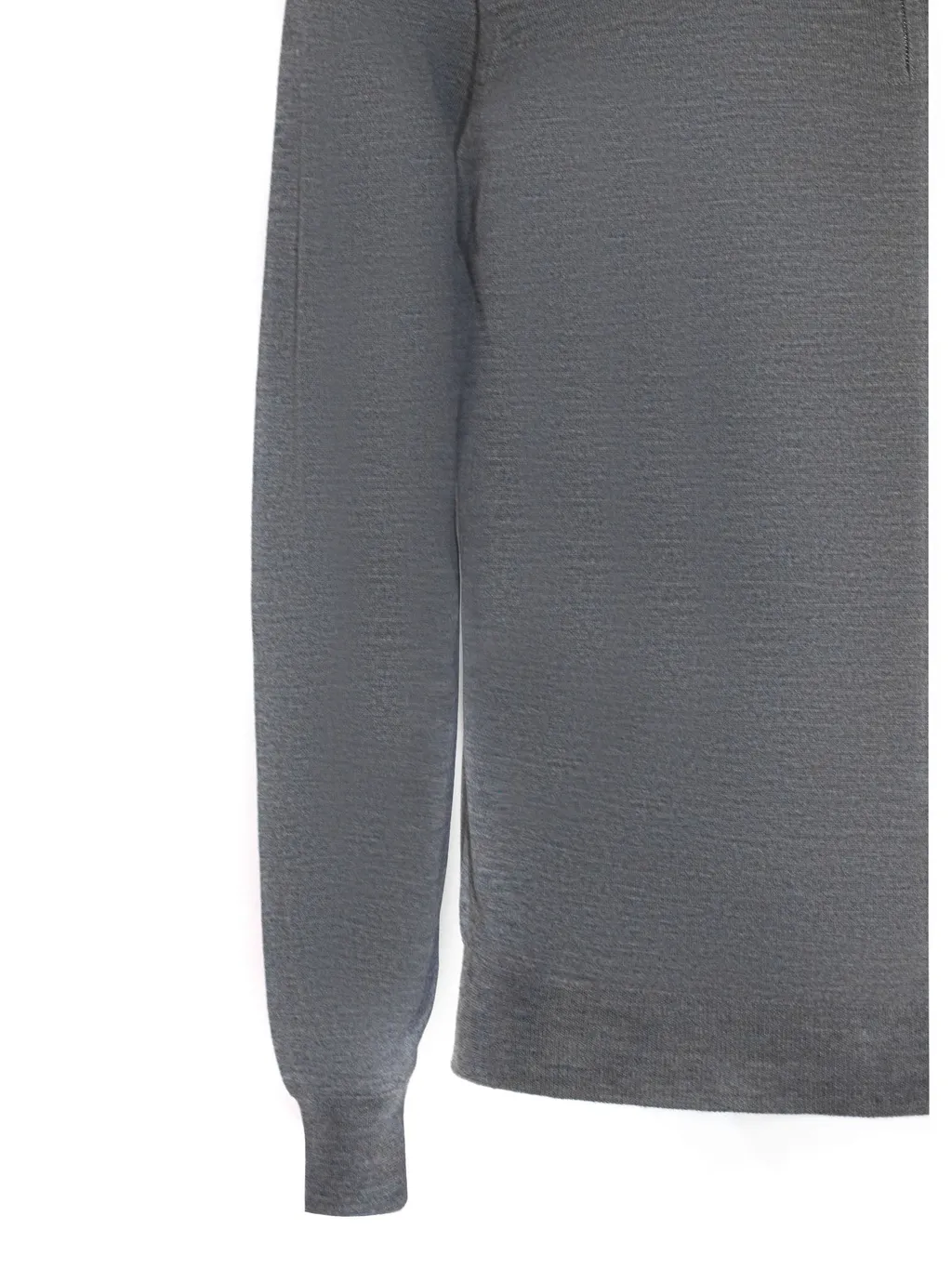 Zip-Collar Merino Polo Shirt
