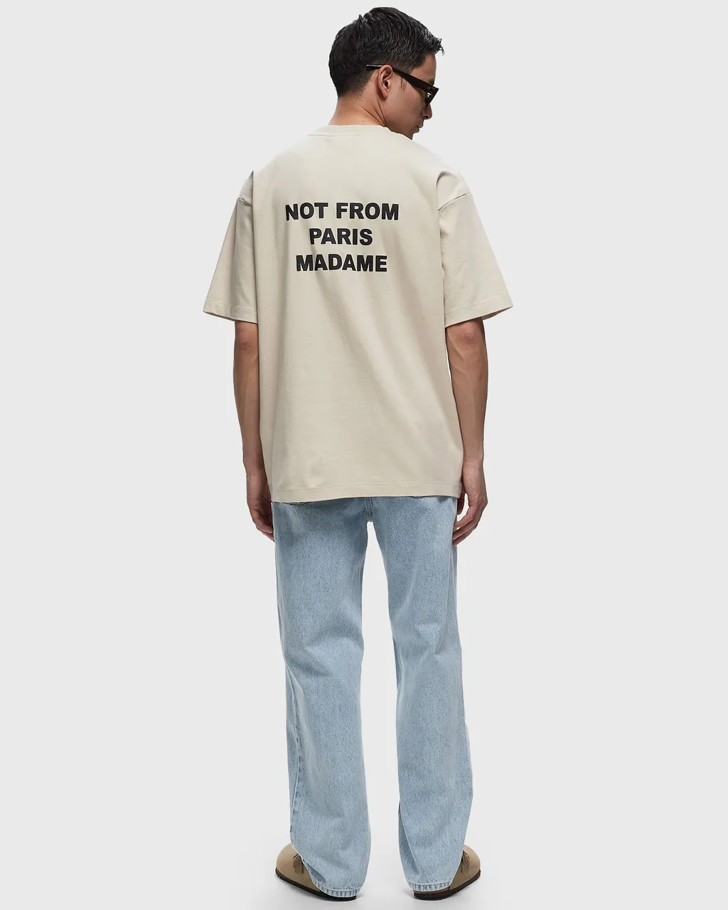 Slogan Printed Crewneck T-Shirt