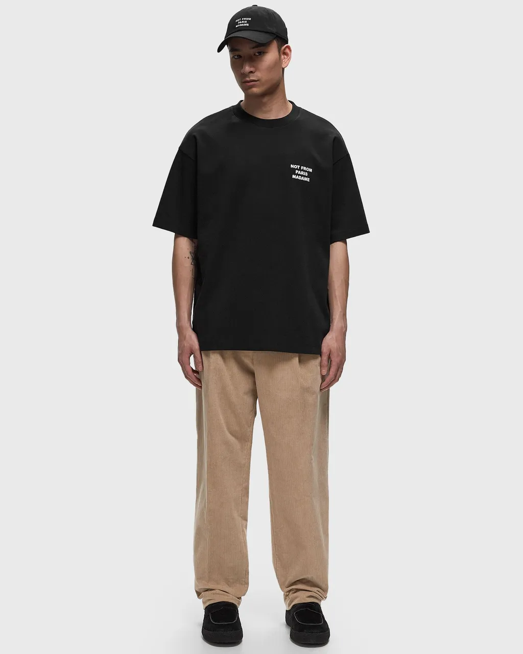 Slogan Printed Crewneck T-Shirt