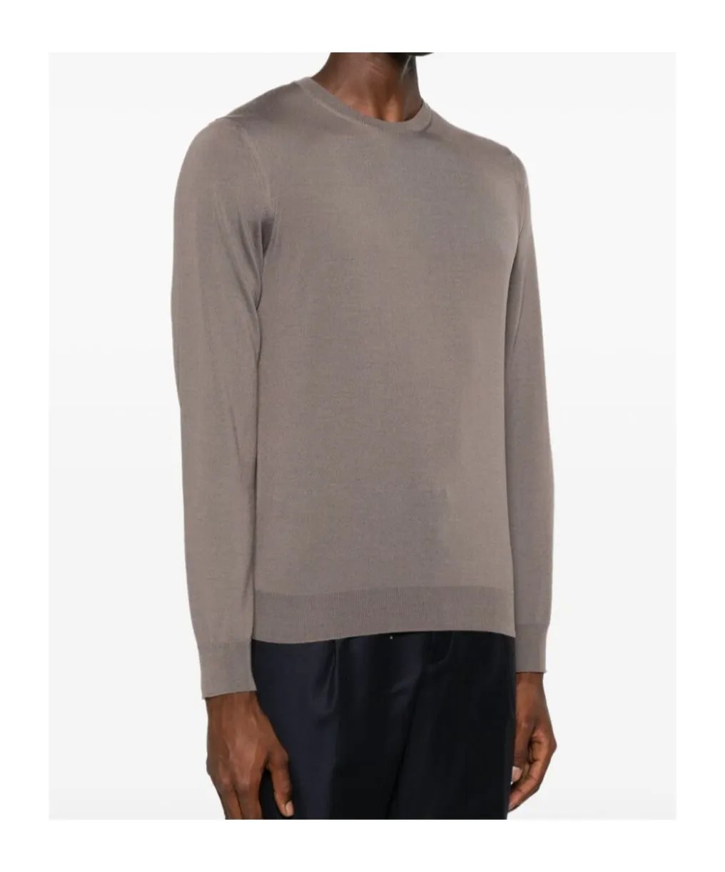 Ribbed Crew Neck Knitwear